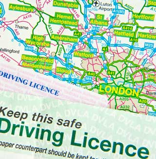 Local Map and Driving Licence